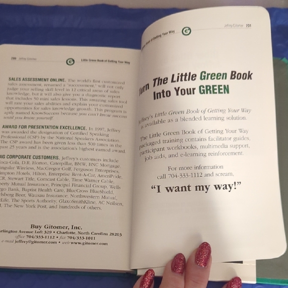 Little Green Book of Getting Your Way SIGNED by Author - Picture 8 of 9